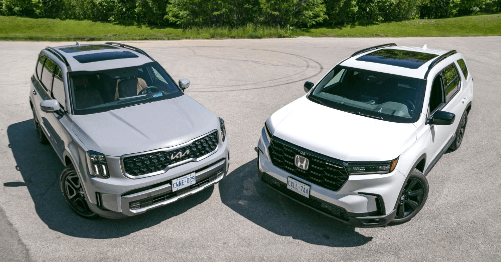 Family SUV Face-Off: 2025 Honda Pilot vs. Kia Telluride